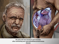 Size: 1458x1080 | Tagged: explicit, grotesque, artist:darkstylerz, oc, advertisement, age difference, anatomically incorrect, armpit hair, armpits, balls, beard, blushing, body hair, chest hair, clitoris, clothes, commission, cross section, crotchboobs, disease, elderly, endosoma, facial hair, female, filly, foal, foalcon, frog (hoof), hairy balls, hoofbutt, hooves, human, human male, human male on filly, human on pony action, imported from derpibooru, internalfoaltitiscockusinversus, interspecies, inverted penis, little tongue, male, nipple hair, nipples, non-fatal vore, not salmon, nudity, oc only, older male, penetration, pony, pubic hair, sagging breasts, see-through, sex, straight, tongue out, underhoof, vaginal, vore, vulva, wat, white mane, who needs organs?, wtf, your character here