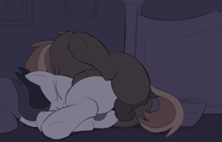 Size: 2355x1505 | Tagged: explicit, artist:dtcx97, button mash, anal, anus, balls, balls deep, bed, blank flank, butt, colored sketch, colt, colt on colt, cuddling, dock, duo, duo male, earth pony, eyes closed, foal, foalcon, from behind, fucked sideways, g4, gay, genitals, imported from derpibooru, indoors, lying down, male, males only, nudity, on side, pegasus, penetration, plot, pony, rumble, sex, ship:rumblemash, shipping, short mane, sideways, sketch, spoon position, spooning, spread legs, spreading, tail, underhoof