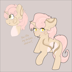 Size: 2500x2500 | Tagged: explicit, artist:ashersketch, oc, anus, bedroom eyes, blank flank, clitoris, dialogue, dock, female, filly, foal, foalcon, horn, imported from derpibooru, looking at you, looking back, looking back at you, looking over shoulder, nudity, ponut, presenting, solo, solo female, tail, tail aside, unicorn, vulva