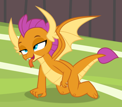 Size: 3941x3472 | Tagged: explicit, artist:don't mind me, ahegao, derpibooru exclusive, dragon, dragoness, female, fingering, foalcon, g4, horns, imported from derpibooru, masturbation, open mouth, penetration, show accurate, show accurate porn, smolder, softcore, solo, solo female, tongue out, vaginal secretions, wings