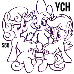 Size: 1024x1024 | Tagged: explicit, artist:rjin, scootaloo, spike, sweetie belle, alicorn, any gender, any race, blushing, canon x oc, commission, crotchboobs, dildo, doubleheaded dildo, dragon, earth pony, female, filly, filly on filly, foal, foalcon, g4, horn, imported from derpibooru, insertion, lesbian, lesbian in front of boys, male, nipples, nudity, pegasus, pony, pregnant, pregnant foal, pregnant sex, scootaspikebelle, sex, sex toy, sexy, ship:scootabelle, ship:scootaspike, ship:spikebelle, shipping, simple background, smiling, spread legs, spreading, straight, trio, unicorn, vaginal insertion, vulva, white background, ych sketch, your character here