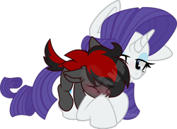 Size: 1800x1308 | Tagged: questionable, artist:sherathoz, rarity, oc, oc:varan, age difference, canon x oc, colt, colt on mare, commission, doggy style, duo, earth pony, earth pony oc, female, foal, foalcon, from behind, g4, imported from derpibooru, male, mare, pony, sex, simple background, softcore, straight, straight shota, transparent background