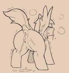 Size: 732x773 | Tagged: explicit, artist:cold-blooded-twilight, oc, oc:compu, anatomically correct, anus, blushing, butt, dock, drool, drool string, eyes closed, female, female orgasm, filly, foal, foalcon, imported from derpibooru, lineart, looking pleasured, monochrome, nudity, oc only, orgasm, pegasus, pegasus oc, plot, ponut, pony, raised tail, shivering, sketch, solo, solo female, spread legs, spread wings, spreading, squirting, tail, tongue out, vagina, vaginal secretions, vulva, wingboner, wings