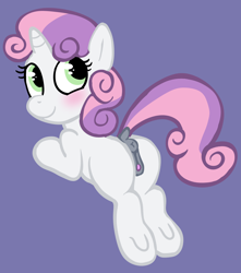 Size: 805x909 | Tagged: explicit, sweetie belle, anus, artist needed, butt, clitoris, female, filly, foal, foalcon, g4, imported from derpibooru, nudity, plot, pony, raised tail, simple background, smiling, solo, solo female, source needed, sweetie butt, tail, unicorn, vulva