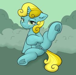 Size: 2892x2856 | Tagged: explicit, artist:dumbwoofer, anatomically correct, anatomically incorrect crotchboobs, anus, bedroom eyes, bush, butt, clitoris, crotchboobs, dark genitals, delicious flat crotch, dock, ear fluff, female, filly, foal, foalcon, g4, grass, imported from derpibooru, leaning back, looking at you, nipples, nudity, plot, pony, presenting, smiling, smirk, solo, solo female, sun glimmer, tail, teats, underhoof, unicorn, vulva, vulvar winking