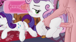 Size: 1280x720 | Tagged: explicit, artist:fluttershyfann80085, rarity, sweetie belle, absurd file size, aftersex, age difference, ahegao, alternate character, alternate version, anatomically correct, animated, anus, balls, balls deep, bedroom eyes, belly, belly button, blank flank, blushing, bouncing balls, bouncing crotchboobs, breeding, butt, butt blush, butt jiggle, cervical contact, cervix, clitoris, creampie, crotchboobs, cum, cum in uterus, cumming, dark genitals, delicious flat crotch, dock, dripping, dripping cum, drool, erection, excessive cum, eyes closed, faceless male, female, female orgasm, filly, foal, foalcon, from behind, g4, gaping, gaping vagina, glazed dick, hand on hip, happy sex, head out of frame, heart, heart clitoris, heart eyes, hoofy-kicks, human, human male, human male on filly, human on pony action, human penis, imported from derpibooru, internal cumshot, interspecies, jiggle, leaking, leaking cum, legs shaking, living fleshlight, loop, low angle, male, mare, moaning, moaning in pleasure, nipples, nudity, offscreen character, offscreen male, one after another, open mouth, orgasm, penetration, penis, perfect loop, plot, ponut, pony, precum, raised tail, sex, shipping, show accurate, show accurate porn, siblings, simultaneous orgasm, sisters, size difference, smiling, sound, spread legs, spread pussy, spreading, straight, stupid sexy sweetie belle, tail, tail aside, teats, this will end in pregnancy, throbbing, thrusting, tongue out, trembling, trio, twitching, underhoof, unicorn, uterus, vagina, vaginal, vaginal creampie, vaginal orgasm, vaginal secretions, vein, vein bulge, veiny cock, video, vulva, vulva blush, vulvar winking, wall of tags, webm, wingding eyes, x-ray