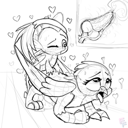 Size: 3000x3000 | Tagged: explicit, artist:ponykittenboi, spike, ahegao, creampie, cum, derpibooru exclusive, doggy style, dragon, dragon on griffon action, dripping, dripping cum, drool, duo, eyes rolling back, female, floating heart, foalcon, folded wings, from behind, g4, gabby, griffon, heart, heart eyes, high res, imported from derpibooru, interspecies, knot, knotted penis, knotting, love, male, nudity, one eye closed, open mouth, penetration, penis, sex, ship:spabby, shipping, size difference, sketch, smaller male, straight, tongue out, unfinished art, uterus, vaginal, watermark, wingding eyes, winged spike, wings, wip, x-ray