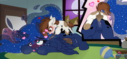 Size: 3500x1637 | Tagged: explicit, artist:sherathoz, artist:tolpain, princess luna, age difference, alicorn, anatomically correct, anus, balls, bedroom, blushing, butt, clitoris, close-up, collaboration, colt, colt on mare, crotchboobs, doggy style, earth pony, female, foal, foalcon, from behind, g4, heart, heart eyes, imported from derpibooru, larger female, male, mare, night, nipples, nudity, penetration, penis, pipsqueak, plot, pony, reverse foalcon, sex, ship:lunapip, shipping, size difference, small dom big sub, smaller male, straight, straight shota, teats, vaginal, vaginal secretions, vulva, wingding eyes