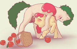 Size: 2712x1750 | Tagged: explicit, artist:starvingunicorn, apple bloom, oc, age difference, analingus, analingus on female, anus, balls, blowjob, blushing, canon x oc, dark genitals, duo, duo male and female, earth pony, eyes closed, female, filly, foal, foalcon, frog (hoof), g4, hooves, horsecock, imported from derpibooru, larger male, licking, male, male on female analingus, mane, mare, nudity, oc name needed, older male, oral, penis, pony, sex, size difference, smaller female, stallion, stallion on filly, straight, tail, throat bulge, tongue out, underhoof, vulva, younger female