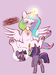 Size: 1115x1481 | Tagged: explicit, artist:haku nichiya, princess celestia, twilight sparkle, alicorn, anus, blushing, butt, clitoris, duo, duo female, female, filly, filly twilight sparkle, foal, foalcon, g4, imported from derpibooru, lesbian, magic, magical spreading, mare, nudity, plot, ponut, pony, ship:twilestia, shipping, simple background, spread legs, spread pussy, spreading, twibutt, underhoof, unicorn, unicorn twilight, vagina, vaginal secretions, vulva, younger