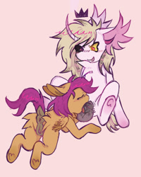 Size: 1304x1628 | Tagged: explicit, artist:7redteeths, scootaloo, oc, age difference, anatomically correct, anus, balls, blowjob, blushing, butt, butt fluff, canon x oc, curved horn, dock, duo, ear fluff, eyes closed, female, filly, foal, foalcon, folded wings, futa, futa oc, futa on female, g4, hoof heart, horn, horsecock, imported from derpibooru, intersex, looking down, nudity, open mouth, open smile, oral, pegasus, penis, plot, ponut, pony, ponysona, raised tail, sex, simple background, sitting, smiling, tail, tongue out, underhoof, unicorn, vulva, wings