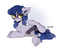 Size: 2500x2000 | Tagged: explicit, artist:zlatavector, oc, balls, colt, earth pony, foal, foalcon, glasses, high res, horsecock, imported from derpibooru, looking at you, lying down, male, nudity, oc only, penis, pony, request, requested art, simple background, sketch, solo, solo male, spread legs, spreading, teenager, white background