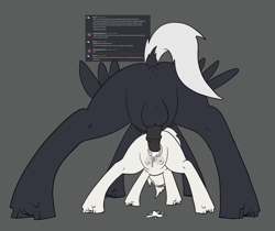 Size: 1215x1023 | Tagged: explicit, artist:thebathwaterhero, oc, oc:alex sinfalair, oc:lavender, age difference, anus, butt, creampie, cum, duo, female, filly, foal, foalcon, imported from derpibooru, impregnation, male, nudity, oc only, pegasus, pegasus oc, penetration, plot, pony, sex, stallion, stallion on filly, straight, vaginal