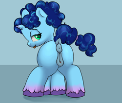 Size: 2600x2200 | Tagged: explicit, artist:dumbwoofer, :p, anatomically correct, anus, bedroom eyes, blank flank, bow, butt, clitoris, dark genitals, dock, female, filly, filly misty brightdawn, foal, foalcon, g5, high res, imported from derpibooru, looking at you, looking back, looking back at you, misty brightdawn, mistybutt, nudity, pigtails, plot, ponut, pony, presenting, raised tail, simple background, solo, solo female, tail, tail bow, tongue out, unicorn, unshorn fetlocks, vulva, vulvar winking, younger