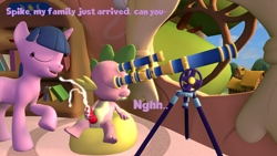 Size: 3840x2160 | Tagged: explicit, artist:olkategrin, spike, twilight sparkle, comic:no moaning in the library, 3d, baby, baby dragon, book, bookshelf, caught, closed mouth, comic, cum, cum on hand, cum on penis, cumming, dialogue, dragon, english, erection, eyes closed, foalcon, g4, golden oaks library, gritted teeth, high res, horn, imminent facial, imported from derpibooru, male, male focus, masturbation, mountain, nudity, open mouth, orgasm, orgasm cumshot, penis, pony, room, solo focus, source filmmaker, teeth, telescope, text, tongue out, tree, unicorn, unicorn horn, unicorn twilight, window