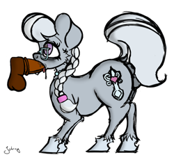Size: 1365x1233 | Tagged: explicit, artist:johrnyreport, silver spoon, blowjob, butt, crotchboobs, deepthroat, earth pony, foal, foalcon, g4, glasses, heart, heart eyes, imported from derpibooru, nipples, nudity, oral, penis, plot, pony, sex, teats, vulva, wingding eyes