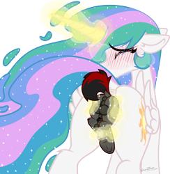 Size: 1800x1846 | Tagged: explicit, artist:sherathoz, princess celestia, oc, oc:varan, series:getting laid, age difference, alicorn, anus, balls, blushing, butt, colt, commission, earth pony, earth pony oc, female, fetish, foal, foalcon, g4, horsecock, imported from derpibooru, male, mare, mare on colt, nudity, penetration, penis, plot, ponut, pony, preglestia, pregnant, princess vorestia, sex, simple background, size difference, straight, straight shota, transparent background, unbirthing, vaginal, vore, vulva