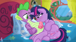 Size: 1920x1080 | Tagged: explicit, artist:fluttershyfann80085, spike, twilight sparkle, 60 fps, age difference, ai content, ai voice, anatomically correct, animated, anus, assisted masturbation, barbed penis, bed, bedroom, bedroom eyes, blowjob, blushing, boop, butt, clitoral stimulation, clitoris, clock, creampie, crotchboobs, cum, cum in mouth, cum string, cumming, curtains, deepthroat, dialogue, diphallic, dock, double barrel blowjob, double blowjob, dragon, dragon dick, dragon on pony action, dripping, dripping cum, duo, duo male and female, excessive cum, facefuck, facial, female, female orgasm, flower, foalcon, g4, gaping, gaping vagina, glazed dick, golden oaks library, grass, hemipenis, holding head, hooves, horn, imported from derpibooru, interspecies, knot, legs shaking, licking, licking cock, licking cum, licking lips, lidded eyes, lip bite, looking at you, loop, lying down, male, male pov, mare, masturbation, moaning, moaning in pleasure, mountain, multidick, multiple blowjob, nipples, nudity, offscreen character, offscreen male, on back, on side, open mouth, oral, oral creampie, orgasm, overstimulation, penis, pillow, plot, ponut, pony, pov, pseudoincest, sex, ship:twispike, shipping, show accurate, show accurate porn, sitting, sky, sloppy, smiling, sound, speech bubble, spread legs, spread pussy, spreading, squirt, squirting, straight, swallowing, swallowing cum, tail, talking, text, throat fuck, tied up, tongue out, tree, trembling, twibutt, twilight is a foal fiddler, underhoof, unicorn, unicorn twilight, vagina, vaginal secretions, vector, vein, vulva, vulvar winking, wall of tags, webm, window, wingless spike
