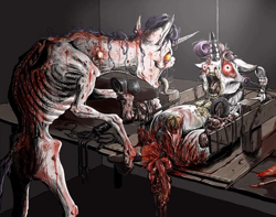 Size: 913x720 | Tagged: explicit, grimdark, grotesque, artist:little_gore_pig, rarity, sweetie belle, abuse, anatomically correct, anorexic, background pony strikes again, balding, bipedal, blood, bloodshot eyes, bondage, crotchboobs, detailed, downvote bait, edgy, female, filly, fillybuse, foal, foal abuse, foalcon, g4, genital mutilation, genital torture, gore, gross, guro, guts, high octane nightmare fuel, horn, horn ring, i'm sorry, imported from derpibooru, incest, knife, mare, mutilation, nightmare fuel, nipples, nudity, op has issues, op is a twisted fuck, organs, ouch, pain, pony, rape, raricest, rarity raping sweetie belle, ring, screaming, siblings, sisters, sweetiebuse, this ended in pain, this ended in tears, torture, unicorn, violence, vomit, vulva, we are going to hell, why, why sid why, wtf