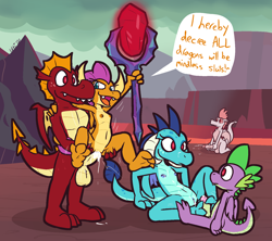 Size: 1546x1374 | Tagged: explicit, artist:ultilix, spike, balls, belly button, big penis, bloodstone scepter, breasts, brother, brother and sister, creampie, cum, cum on body, cumming, dead eyes, delicious flat chest, dialogue, dragon, dragon lord smolder, dragoncest, dubious consent, feet, female, fetish, fizzle, foalcon, foot fetish, footjob, forced, g4, garble, imported from derpibooru, incest, male, masturbation, mind control, nipples, nudity, penetration, penis, princess ember, red eyes, reverse suspended congress, sex, siblings, sister, smolder, smolder raping garble, standing sex, straight, text, vaginal, vaginal creampie, vulva, winged spike, wings