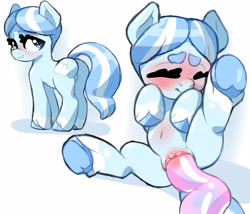 Size: 3500x3000 | Tagged: explicit, artist:poole, oc, oc:pansy, alternate version, blushing, butt, clitoris, earth pony, earth pony oc, female, filly, foal, foalcon, high res, imported from derpibooru, nudity, oc only, penetration, plot, pony, sex, solo, solo female, tentacle porn, tentacles, tentacles on female, tentacles on filly, vaginal, vulva