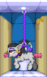 Size: 384x624 | Tagged: explicit, artist:zeka10000, oc, oc:desta, ahegao, an egg being attacked by sperm, animated, barbed penis, bathroom, bathroom stall, blowjob, bondage, commission, creampie, cum, cum in mouth, cumming, deepthroat, ear piercing, egg cell, exhibitionism, eyes closed, female, filly, foal, foalcon, gif, glory hole, griffon, group sex, imported from derpibooru, impregnation, male, multiple penetration, nudity, oc only, open mouth, oral, penetration, penis, piercing, pixel art, public bathroom, public sex, public use, raised leg, red eyes, rope, rope bondage, sex, spermatozoon, spitroast, straight, tail, threesome, toilet, tongue out, vaginal, x-ray, zebra, zebra oc, zebrasub