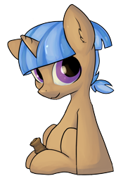Size: 1542x2200 | Tagged: explicit, artist:dumbwoofer, colt, ear fluff, foal, foalcon, g4, imported from derpibooru, looking at you, male, medial ring, mocha berry, nudity, penis, pony, simple background, sitting, smiling, smiling at you, solo, solo male, transparent background, unicorn