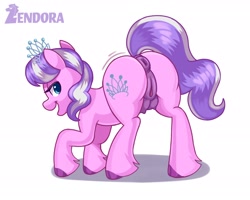 Size: 2048x1638 | Tagged: explicit, artist:flutters_moth, diamond tiara, anatomically correct, anus, butt, crotchboobs, diamond buttiara, earth pony, female, filly, foal, foalcon, g4, imported from derpibooru, nipples, nudity, plot, ponut, pony, shadow, signature, simple background, solo, solo female, vulva, white background