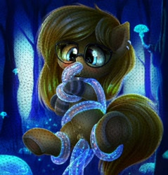 Size: 1033x1080 | Tagged: explicit, artist:darkstylerz, oc, oc:frozen spirit, blushing, bondage, commission, crotchboobs, cute, cute porn, female, filly, foal, foalcon, frog (hoof), glasses, hooves, imported from derpibooru, night, nipples, nudity, obtrusive watermark, oral, pony, shiny, solo, solo female, tentacle blowjob, tentacle bondage, tentacle porn, tentacles, tentacles on female, tied up, underhoof, watermark, ych result