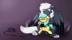 Size: 1920x1080 | Tagged: explicit, artist:euspuche, oc, oc:tempest streamrider, age difference, animated, balls, barley barrel, canon x oc, clitoris, crotchboobs, duo, female, filly, foal, foalcon, g4, gif, horsecock, imported from derpibooru, male, nipples, nudity, pegasus, penetration, penis, pony, rope, sex, simple background, stallion, stallion on filly, straight, teats, tied up, vagina, vaginal, vaginal secretions, vulva, wings