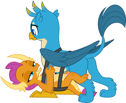 Size: 2699x2211 | Tagged: explicit, artist:don't mind me, anus, balls, belly riding, butt, derpibooru exclusive, dragon, dragoness, female, foalcon, g4, gallus, griffon, high res, horns, imported from derpibooru, male, nudity, penetration, penis, plot, sex, ship:smollus, shipping, show accurate, show accurate porn, simple background, smolder, straight, transparent background, vagina, vaginal, vulva, wings