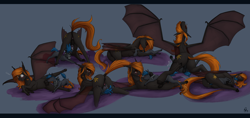 Size: 6800x3200 | Tagged: explicit, artist:stray prey, oc, oc:flare, oc:lucent, 69 position, age difference, anus, ass up, balls, bandana, bat pony, bat pony oc, blowjob, blushing, butt, clitoris, colt, colt on mare, creampie, crotchboobs, cum, cunnilingus, dark crotchboobs, dark genitals, face down ass up, female, foal, foalcon, fucked sideways, horn, horsecock, imported from derpibooru, incest, male, mare, mare on colt, mating press, milf, missionary position, mother and child, mother and son, nipples, nudity, oc only, oral, penetration, penis, plot, pony, sex, sideways, size difference, snu-snu, straight, straight shota, suckling, unicorn, unicorn oc, vaginal, vaginal creampie, vaginal secretions, vulva, vulvar winking