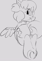 Size: 1432x2049 | Tagged: explicit, artist:mushy, oc, oc:pea, anus, butt, female, filly, foal, foalcon, hooves, imported from derpibooru, nudity, pegasus, plot, ponut, pony, vulva