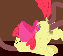 Size: 2160x1920 | Tagged: explicit, artist:dtcx97, apple bloom, all three filled, anal, anus, apple bloom's bow, ass up, bloomsub, bow, butt, clitoris, dock, earth pony, face down ass up, female, filly, foal, foalcon, g4, hair bow, imported from derpibooru, nudity, oral, penetration, plot, pony, sex, solo, solo female, tail, tentacle blowjob, tentacle porn, tentacles, tentacles on female, tentacles on filly, the cmc's cutie marks, triple penetration, vaginal, vulva