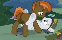 Size: 1280x825 | Tagged: explicit, artist:shutterflyeqd, button mash, anal, anal creampie, anus, balls, butt, colt, colt on colt, creampie, cum, earth pony, eye contact, filly guides, foal, foalcon, g4, gay, imported from derpibooru, looking at each other, looking at someone, male, missionary position, nudity, pegasus, penetration, plot, pony, pony on pony action, rumble, sex, ship:rumblemash, shipping, show accurate, show accurate porn, spread legs, spreading