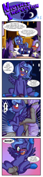 Size: 454x1840 | Tagged: explicit, artist:anibaruthecat, princess luna, comic:nightly inspection, abdominal bulge, age difference, alicorn, anal, bat pony, comic, commission, cowgirl position, double penetration, female, filly, filly luna, foal, foalcon, g4, group sex, imported from derpibooru, male, multiple penetration, night guard, nudity, one eye closed, penetration, penis, pony, presenting, sex, ship:guardluna, stallion, stallion on filly, straight, the fun has been doubled, threesome, vaginal, vaginal secretions, woona, younger