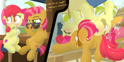 Size: 4320x2160 | Tagged: explicit, artist:dtcx97, apple bloom, babs seed, art pack:foaling around, aftersex, age difference, apple bloom's bow, balls, beach, beach chair, bloom butt, blowjob, blushing, bow, butt, chair, cousins, creampie, crotchboobs, cum, cum in mouth, dialogue, dock, duo, duo female, earth pony, eyes closed, female, filly, foal, foalcon, foursome, g4, group sex, hair bow, hooves in air, horsecock, imported from derpibooru, lineless, male, medial ring, mmff foursome, nipples, nudity, offscreen character, offscreen male, oral, oral creampie, orgasm, outdoor sex, outdoors, penetration, penis, pile, plot, pony, pulling out, sex, spitroast, stallion, stallion on filly, straight, tail, teats, the cmc's cutie marks, tongue out, underhoof, vaginal, vaginal creampie, vaginal secretions, vulva, wall of tags