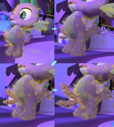 Size: 1920x2142 | Tagged: explicit, artist:fuzeamateursfm, princess celestia, princess luna, spike, twilight sparkle, 3d, alicorn, anthro, comic, diphallic, dragon, female, foalcon, g4, growth, imported from derpibooru, magic, male, multidick, nudity, offscreen character, part of a set, penis, penis expansion, princess cadance, size comparison, solo, solo male, source filmmaker, straight, telekinesis