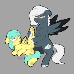 Size: 1500x1500 | Tagged: explicit, artist:ashersketch, oc, oc:tempest streamrider, age difference, ahegao, balls, barley barrel, crotchboobs, female, filly, foal, foalcon, g4, heterochromia, horsecock, imported from derpibooru, lifted leg, male, nipples, nudity, open mouth, pegasus, pegasus oc, penetration, penis, pony, sex, stallion, stallion on filly, straight, tongue out, underhoof, vaginal