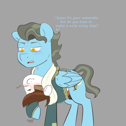 Size: 1500x1500 | Tagged: explicit, artist:ashersketch, age difference, anal, balls, belly riding, colt, dialogue, earth pony, foal, foalcon, g4, gay, imported from derpibooru, larger male, male, nudity, pegasus, penetration, piprider, pipsqueak, pony, pony on pony action, sex, size difference, smaller male, stallion, stallion on colt, text, wind rider