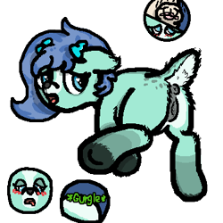 Size: 374x374 | Tagged: explicit, artist:deathocty, oc, anus, butt, butt freckles, deer, doe, fawn, female, foalcon, freckles, heart, heart eyes, imported from derpibooru, nudity, paw pads, paws, plot, simple background, solo, solo female, transparent background, vore, vulva, wingding eyes, young
