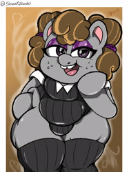 Size: 1696x2271 | Tagged: questionable, artist:zeebs, balls, chubby, clothes, colt, crotch bulge, earth pony, fat ass, femboy, foal, foalcon, g4, hip, imported from derpibooru, lidded eyes, makeup, male, mooseknuckle, nudity, penis, pony, pony in socks, smiling, solo, solo male, the ass was fat, truffle shuffle