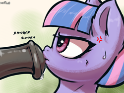 Size: 1663x1247 | Tagged: explicit, artist:nottrevbe, annoyed, boop, cross-popping veins, dickboop, female, filly, foal, foalcon, g4, horsecock, imported from derpibooru, nudity, offscreen character, pegasus, penis, pony, precum, sweat, sweatdrop, wind sprint