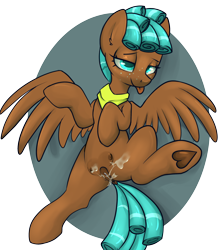Size: 2120x2400 | Tagged: explicit, artist:dumbwoofer, :p, afterglow, aftersex, anus, bandana, creampie, crotchboobs, cum, cum on body, cum on crotchboobs, cum on legs, delicious flat crotch, dock, ear fluff, female, filly, foal, foalcon, freckles, g4, heart, high res, hoof heart, imported from derpibooru, lidded eyes, lying down, nipples, nudity, on back, pegasus, pony, simple background, solo, solo female, spread legs, spread wings, spreading, spur, tail, teats, tongue out, transparent background, underhoof, vagina, vaginal creampie, vulva, wings