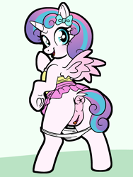 Size: 1500x2000 | Tagged: explicit, artist:vodkamewtwoni, princess flurry heart, alicorn, anus, bow, butt, clitoris, clothes, derpibooru exclusive, female, filly, flurrybutt, foal, foalcon, frog (hoof), g4, hair bow, imported from derpibooru, looking at you, looking back, looking back at you, nudity, open mouth, panties, panties around legs, panties pulled down, ponut, pony, presenting, presenting anus, presenting butt, presenting pussy, puckered asshole, skirt, smiling, smiling at you, solo, solo female, spread wings, standing, tail, tail aside, underhoof, underwear, upskirt, vulva, vulvar winking, wingboner, wings