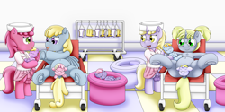 Size: 7000x3500 | Tagged: explicit, artist:pvryohei, oc, anus, balls, birth, birthing, chirpy hooves, dinky hooves, dipsy hooves, earth pony, erection, female, females only, filly, foal, foalcon, frog (hoof), futa, futa filly, futa oc, g4, genitals, glasses, imported from derpibooru, intersex, labor, nudity, nurse, nurse outfit, offspring, pegasus, penis, pigtails, pony, pregnant, pregnant foal, product of incest, ruby pinch, rule 63, textless, underhoof, unicorn, vaginal secretions, vulva