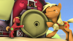 Size: 3840x2160 | Tagged: explicit, artist:ahorsewithnoname, apple bloom, applejack, 3d, age difference, apple sisters, applecest, balls, barn, big dom small sub, big macintosh, big penis, brother and sister, earth pony, female, female on futa, foal, foalcon, futa, futa apple bloom, futa filly, g4, giant pony, group sex, high res, horsecock, imported from derpibooru, impossibly large penis, incest, intersex, macro, male, mare, nudity, oral, penis, pony, sex, sex with buildings, ship:bloomjack, ship:macbloom, shipping, siblings, sisters, source filmmaker, stallion, stallion on filly, straight, threesome, trio, urethra