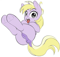 Size: 1257x1201 | Tagged: explicit, artist:coinpo, adorasexy, anatomically correct, anus, blank flank, creampie, cum, cum in mouth, cute, dinky hooves, dock, female, filly, foal, foalcon, g4, imported from derpibooru, nudity, oral creampie, ponut, pony, sexy, simple background, solo, solo female, tail, tongue out, unicorn, vaginal creampie, vulva, white background