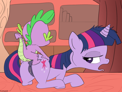 Size: 2000x1500 | Tagged: explicit, artist:fishjack, spike, twilight sparkle, anal, anus, female, foalcon, g4, imported from derpibooru, male, nudity, penetration, pony, sex, ship:twispike, shipping, straight, unicorn, unicorn twilight, vulva