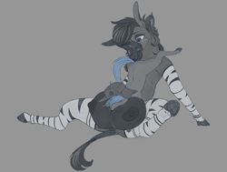 Size: 3300x2500 | Tagged: explicit, artist:stray prey, oc, oc:chocolate rain (chocolate rain), oc:lucent, age difference, big crotchboobs, boob smothering, butt, colt, colt on mare, crotchboobs, donkey, female, foal, foalcon, hat, high res, huge crotchboobs, hybrid, imported from derpibooru, impossibly large crotchboobs, male, mare, mare on colt, nipples, nudity, oc only, plot, pony, smothering, straight, straight shota, unicorn, ushanka, zebroid, zonkey